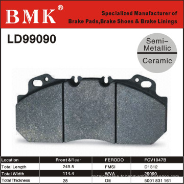 Plaquettes de frein de camion durables (LD99090)